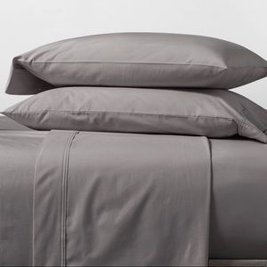 Threshold Gray Organic Cotton Sheets